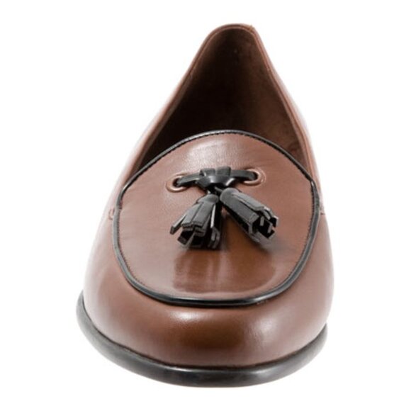 Trotters Leana Leather Flats - Dark Taupe, 12WW - Picture 4 of 9